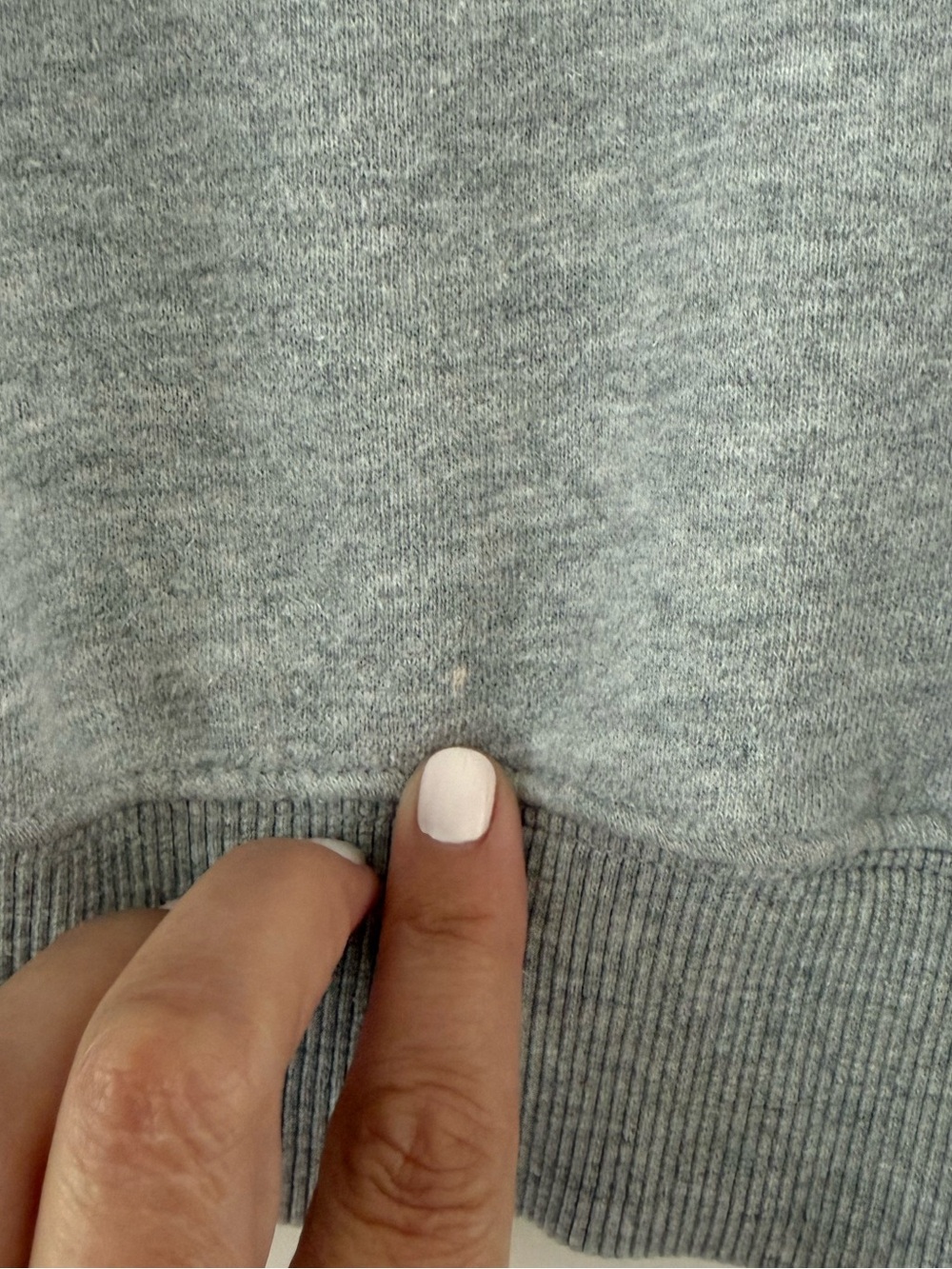 TNA Cozy AF Gray Crewneck Sweatshirt, size medium. - Picture 7 of 7